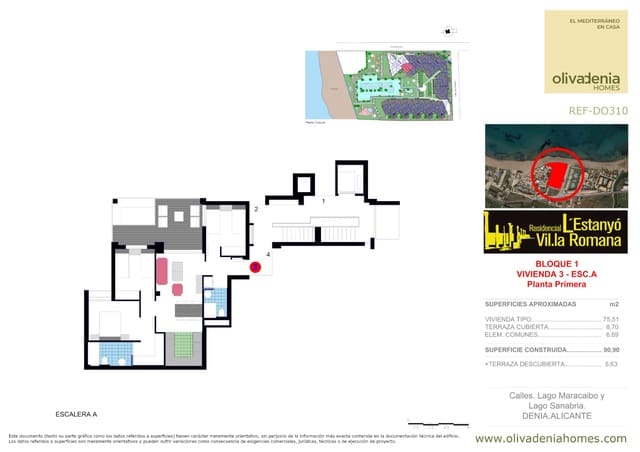 3 sovrum Lägenhet till salu i L'Almadrava - L'Estanyó, Dénia med pool - 475 000 € (Ref: 9542439)