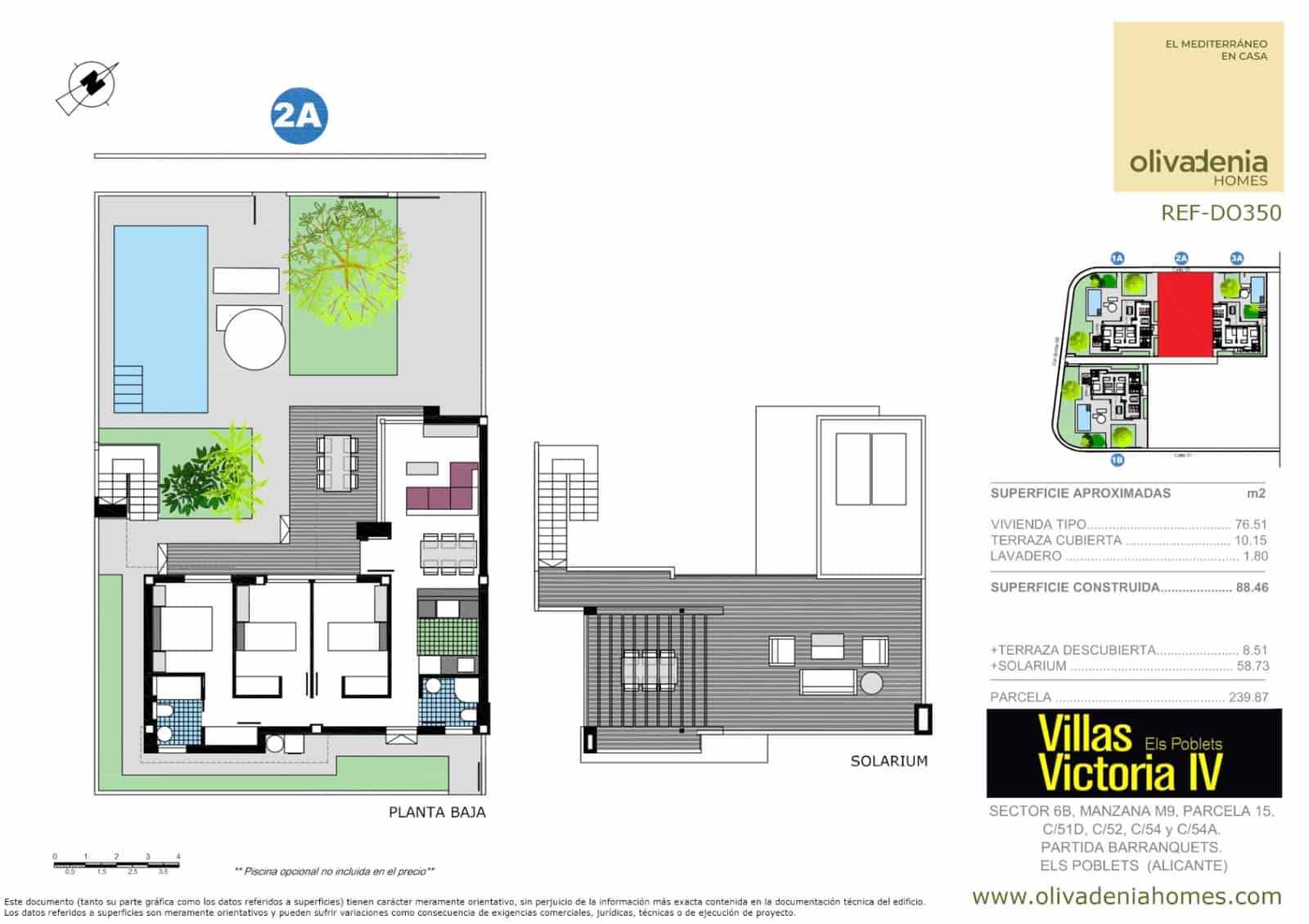3 bedroom Terraced Villa for sale in Els Poblets with garage - € 415,000 (Ref: 9542441)