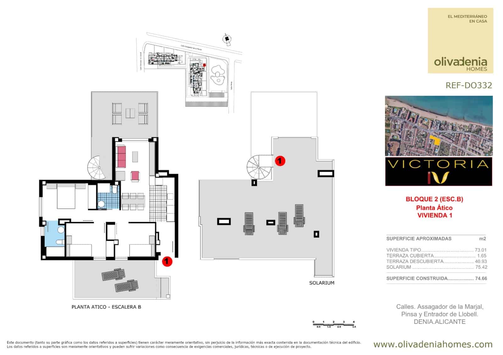 Ático de 3 habitaciones en Dénia en venta con piscina - 499.000 € (Ref: 9542444)