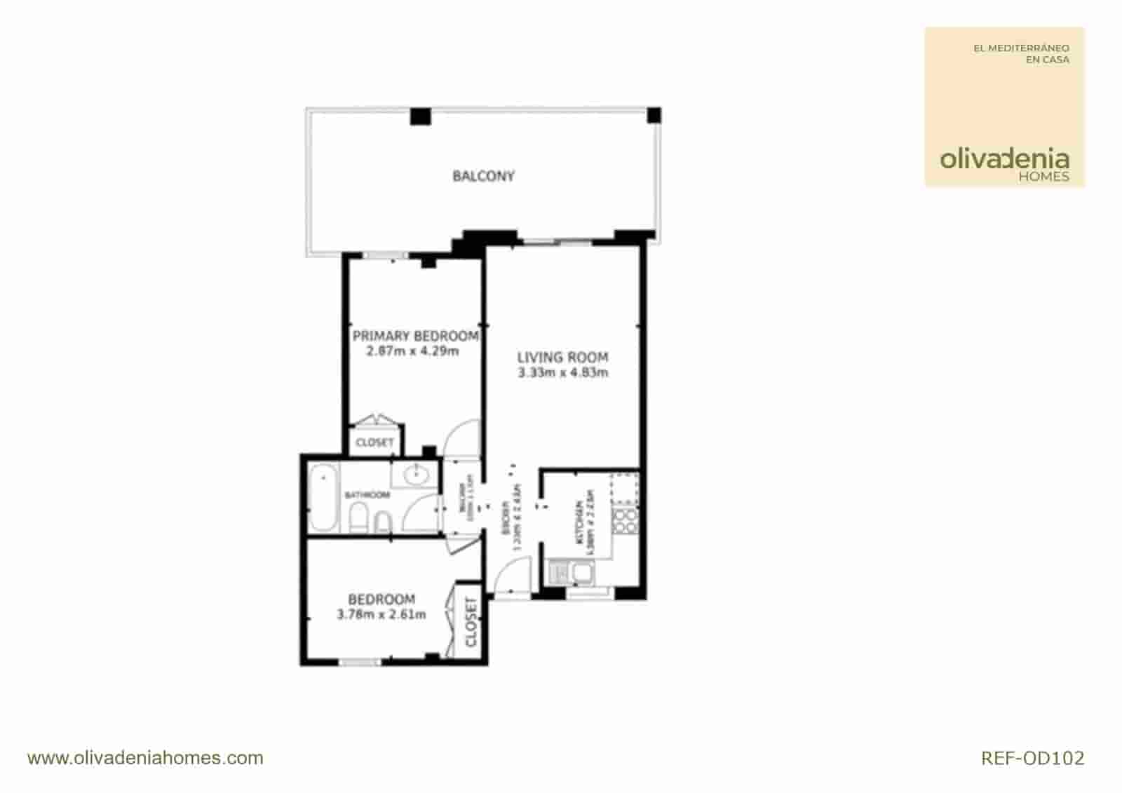 2 Zimmer Apartment zu verkaufen in Oliva mit Garage - 220.000 € (Ref: 9542448)