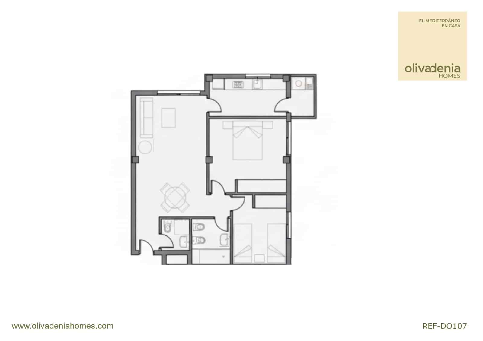 2 soveværelse Lejlighed til salg i Denia med swimmingpool garage - € 260.000 (Ref: 9542449)