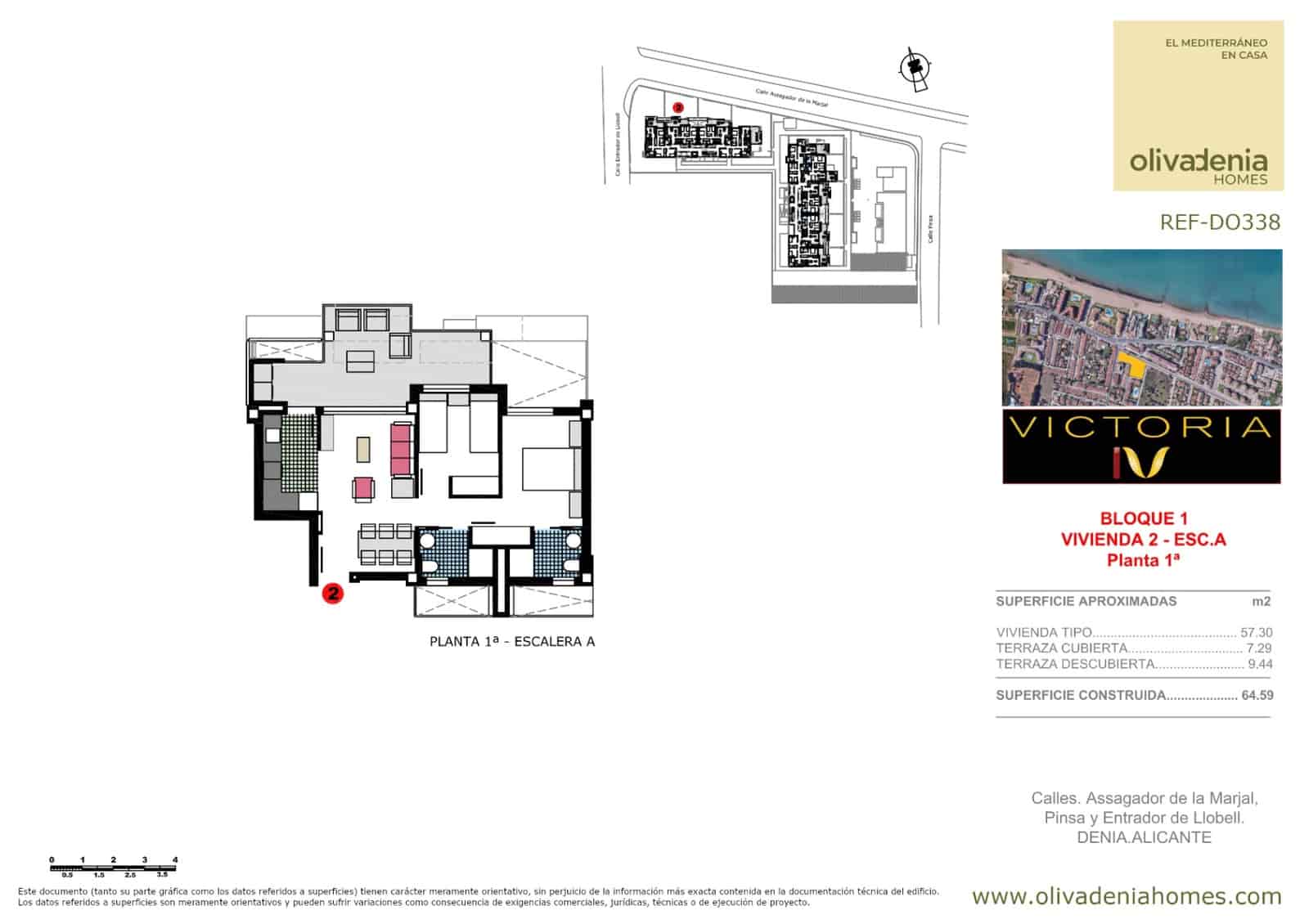 2 soveværelse Lejlighed til salg i Denia med swimmingpool - € 269.000 (Ref: 9544580)