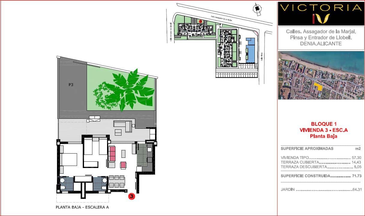 2 soveværelse Lejlighed til salg i Denia med swimmingpool garage - € 315.000 (Ref: 9559910)