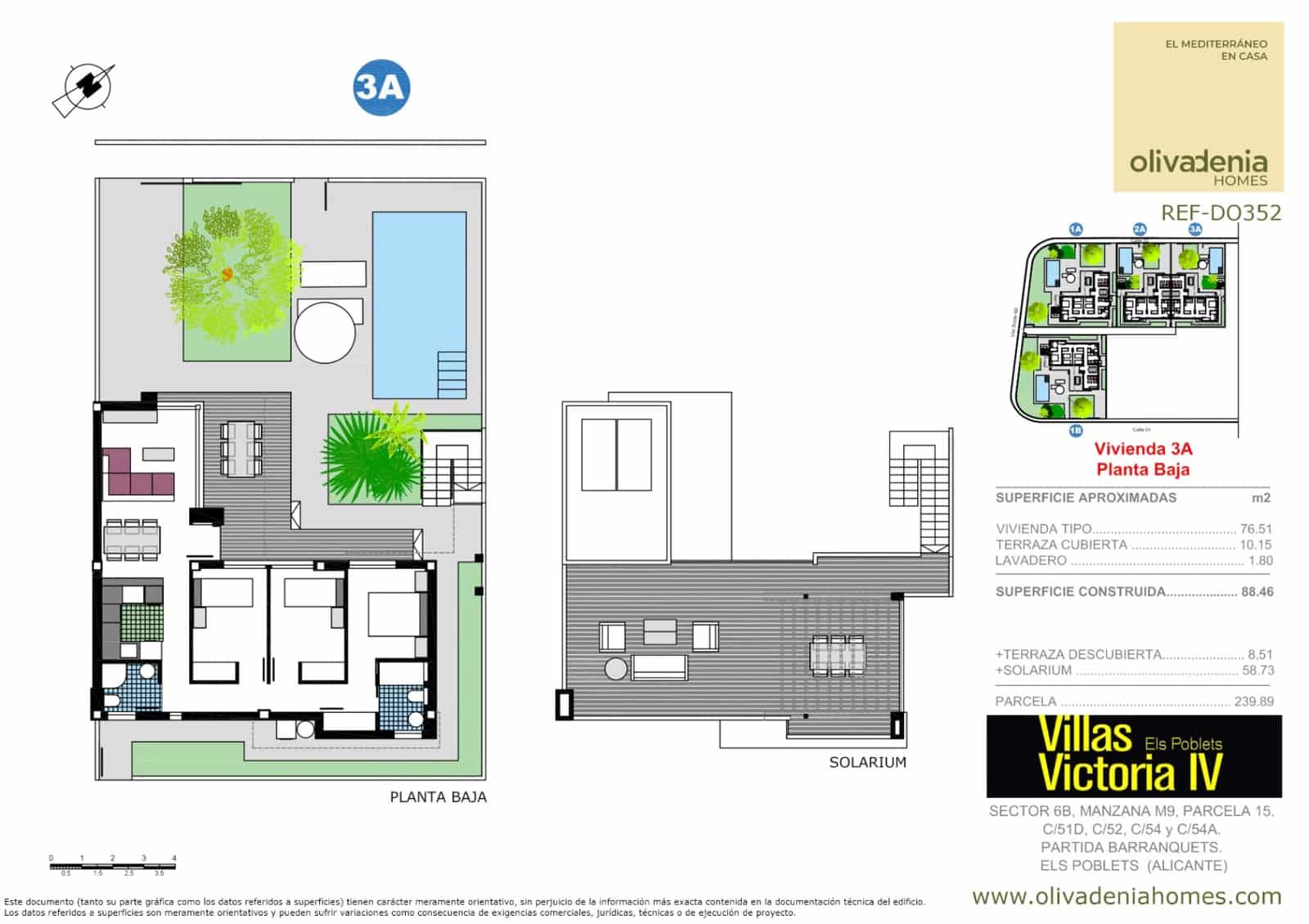 3 bedroom Terraced Villa for sale in Els Poblets with pool garage - € 415,000 (Ref: 9875436)