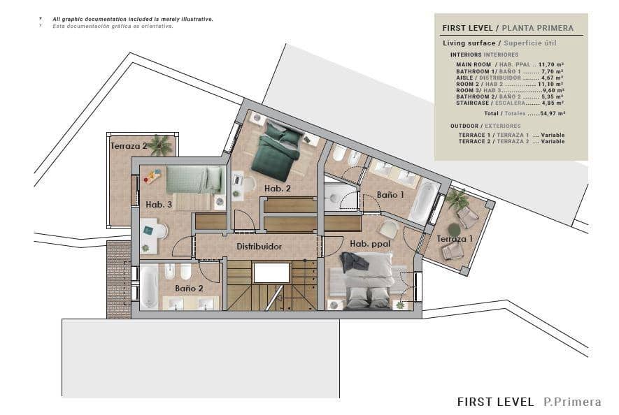 3 quarto Moradia para venda em Golf del Sur com piscina - 540 000 € (Ref: 8184009)