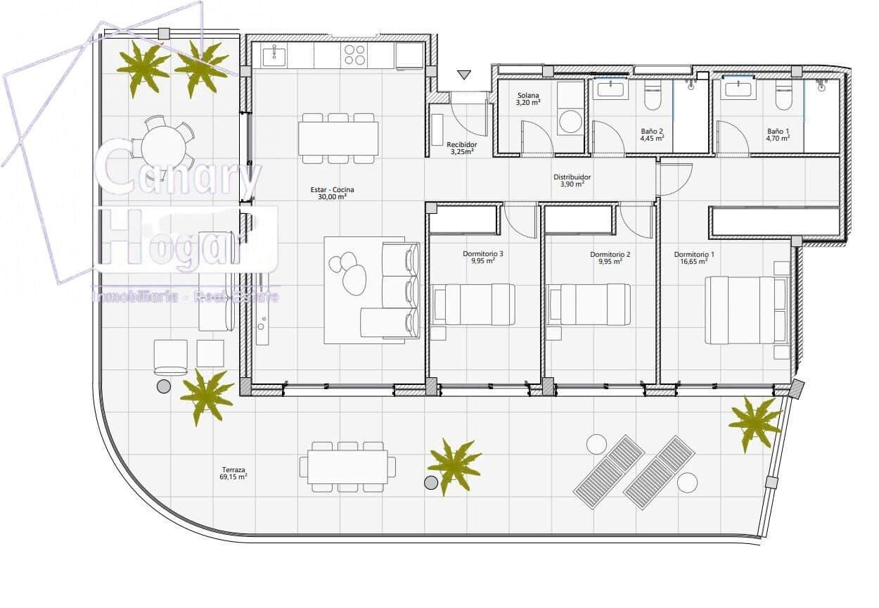 3 sypialnia Penthouse na sprzedaż w El Madronal z basenem - 1 295 000 € (Ref: 9615638)