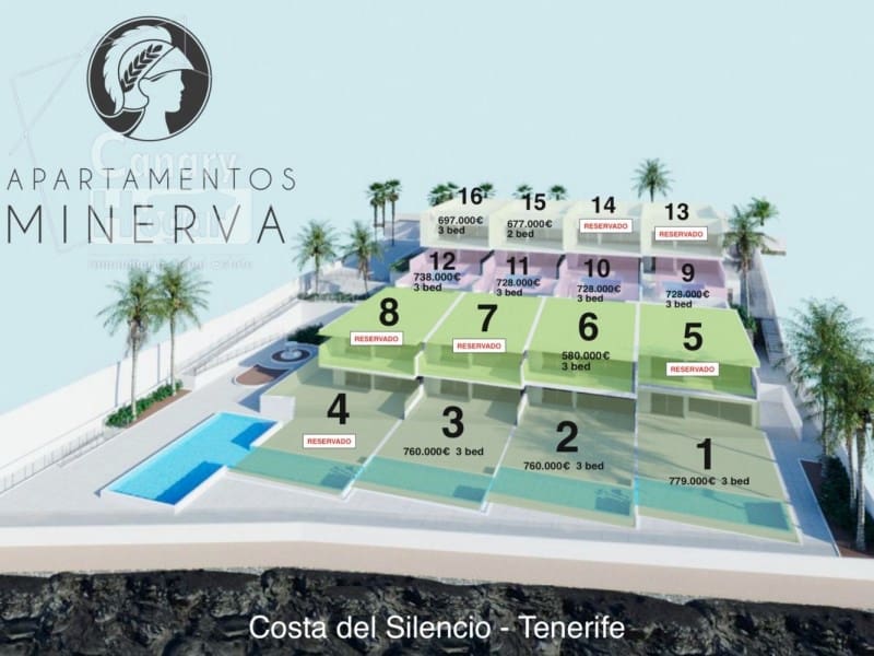 3 bedroom Flat for sale in Costa del Silencio with pool garage - € 685,000 (Ref: 9834159)
