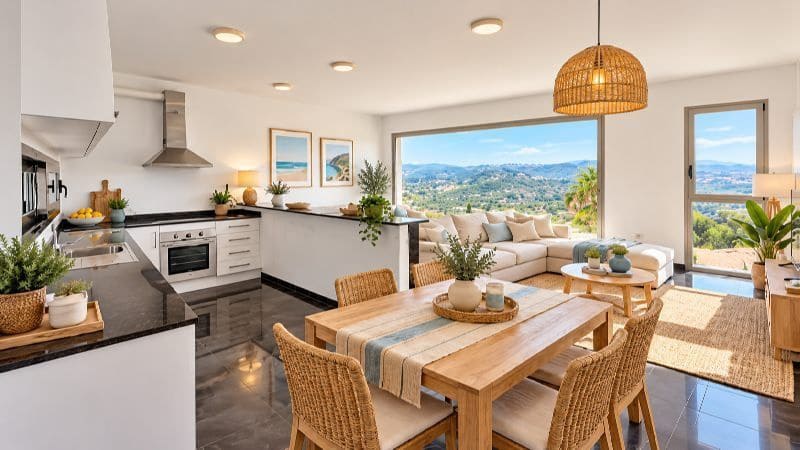 5 chambre Maison de Ville à vendre à Calpe / Calp avec piscine garage - 489 000 € (Ref: 10179866)