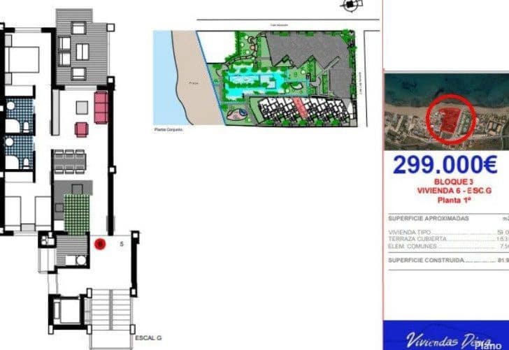 2 bedroom Apartment for sale in Denia with pool - € 355,000 (Ref: 6655111)