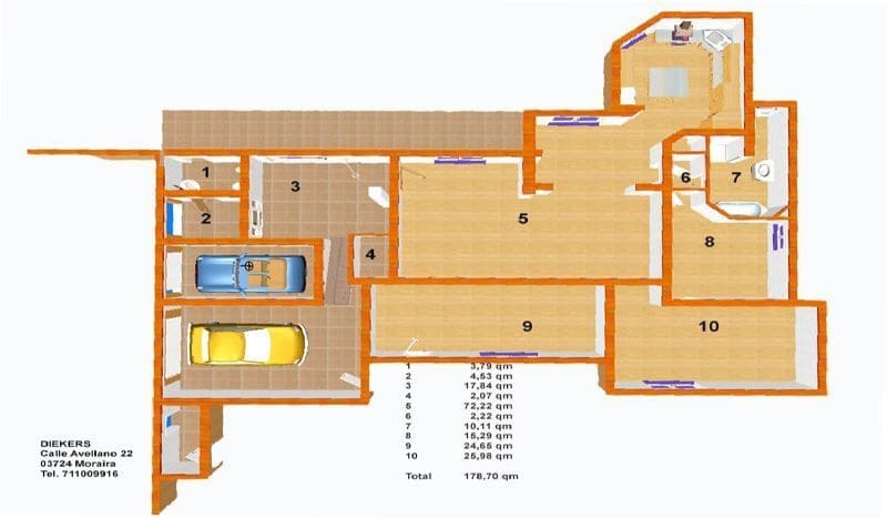 6 sypialnia Willa na sprzedaż w Moraira z basenem garażem - 1 100 000 € (Ref: 6753777)