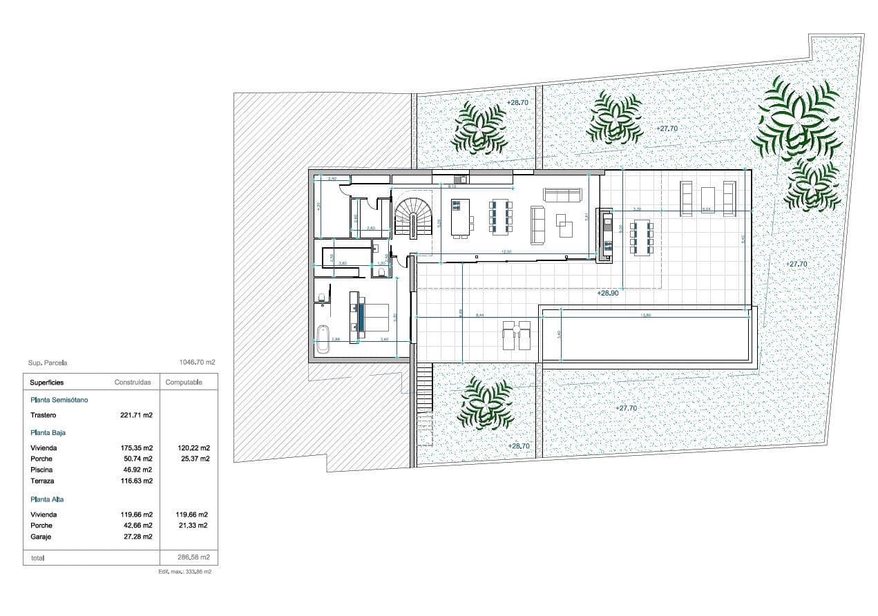 4 makuuhuone Huvila myytävänä paikassa Moraira mukana uima-altaan 
autotalli - 1 675 000 € (Ref: 7446243)