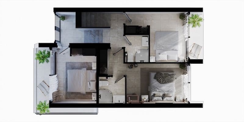 3 soveværelse Semi-Rækkehus til salg i Calpe / Calp med swimmingpool garage - € 755.000 (Ref: 8866834)