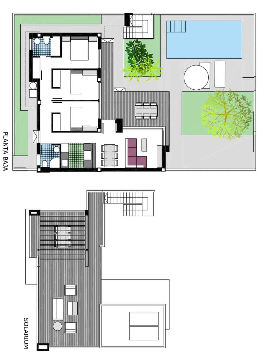 3 soveværelse Semi-Rækkehus til salg i Els Poblets med swimmingpool - € 415.000 (Ref: 9146729)