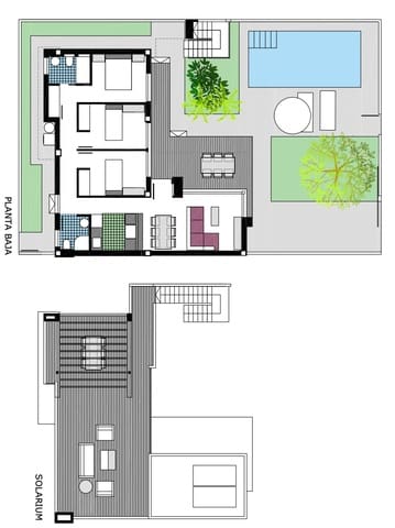 3 soveværelse Semi-Rækkehus til salg i Els Poblets med swimmingpool - € 415.000 (Ref: 9146729)