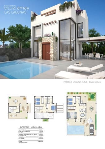 3 bedroom Villa for sale in Ciudad Quesada, Rojales with pool - € 478,000 (Ref: 6106516)