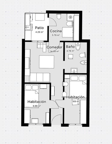 2 soveværelse Byhus til salg i Rojales - € 84.000 (Ref: 9794062)