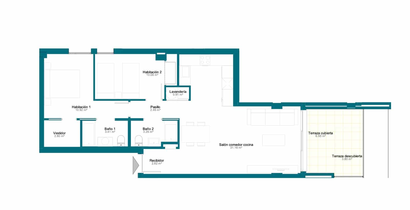 2 camera da letto Appartamento in vendita in Denia con piscina garage - 698.000 € (Rif: 8648089)