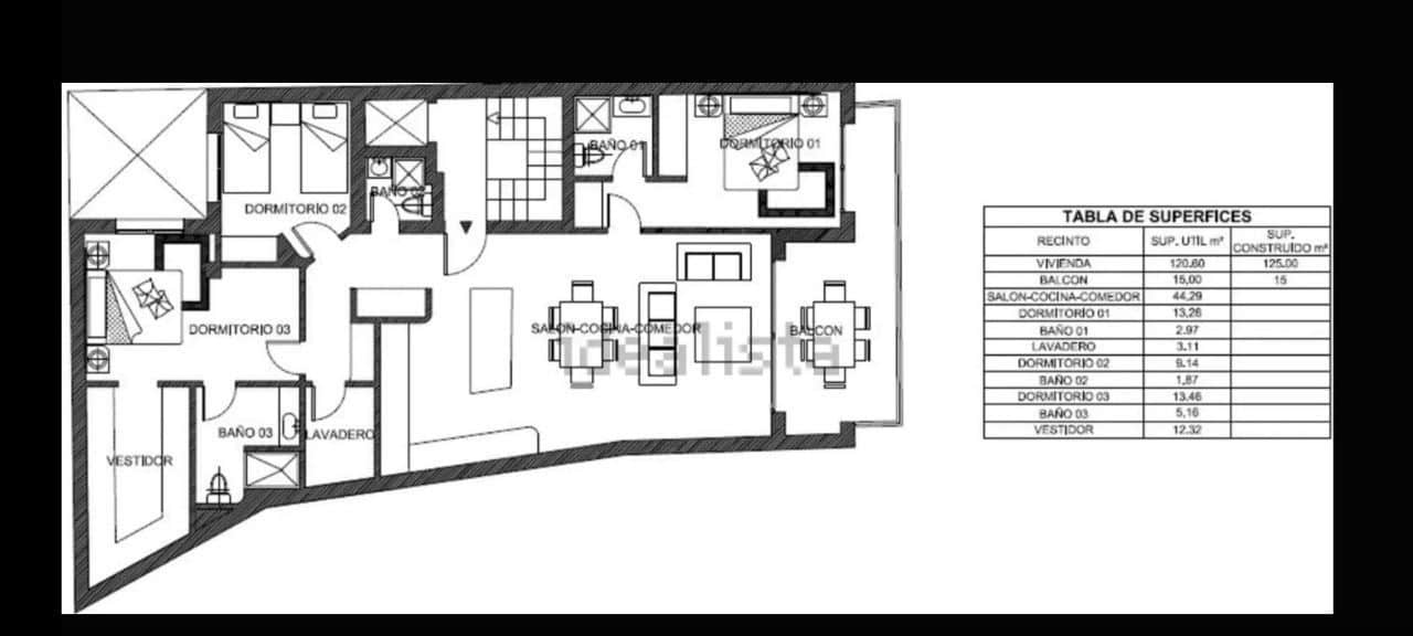 3 soveværelse Lejlighed til salg i Javea / Xabia - € 340.000 (Ref: 9560902)