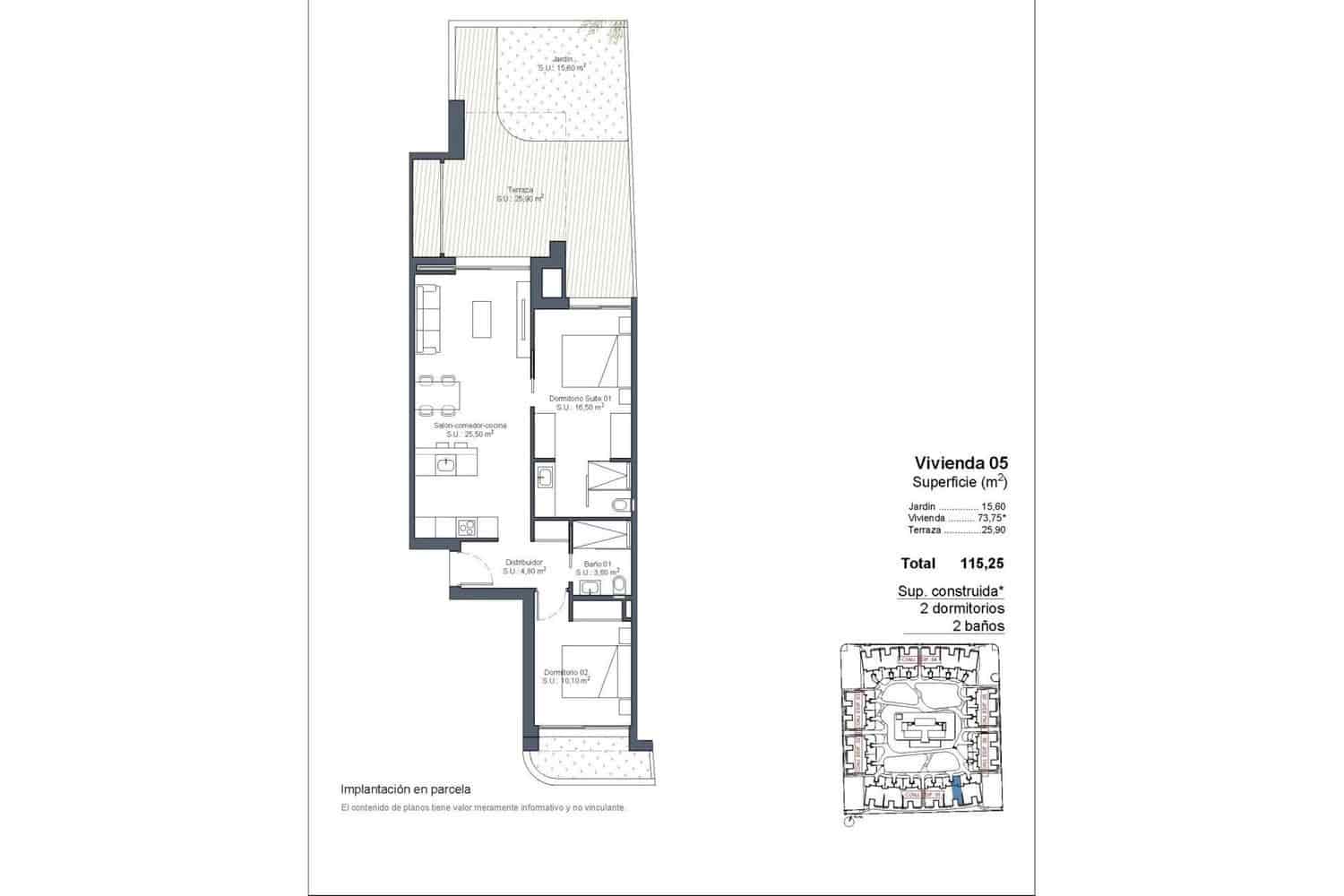 Apartamento de 2 habitaciones en Ciudad Quesada en venta con piscina garaje - 269.900 € (Ref: 8954081)