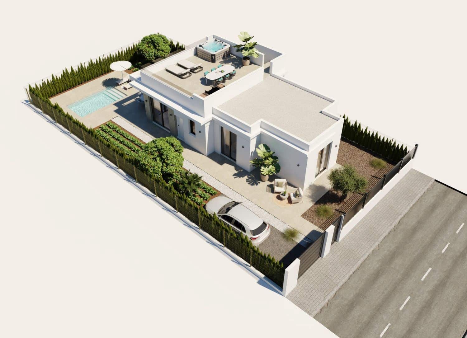 2 Zimmer Villa zu verkaufen in Fuente Alamo de Murcia mit Pool Garage - 279.900 € (Ref: 9453012)