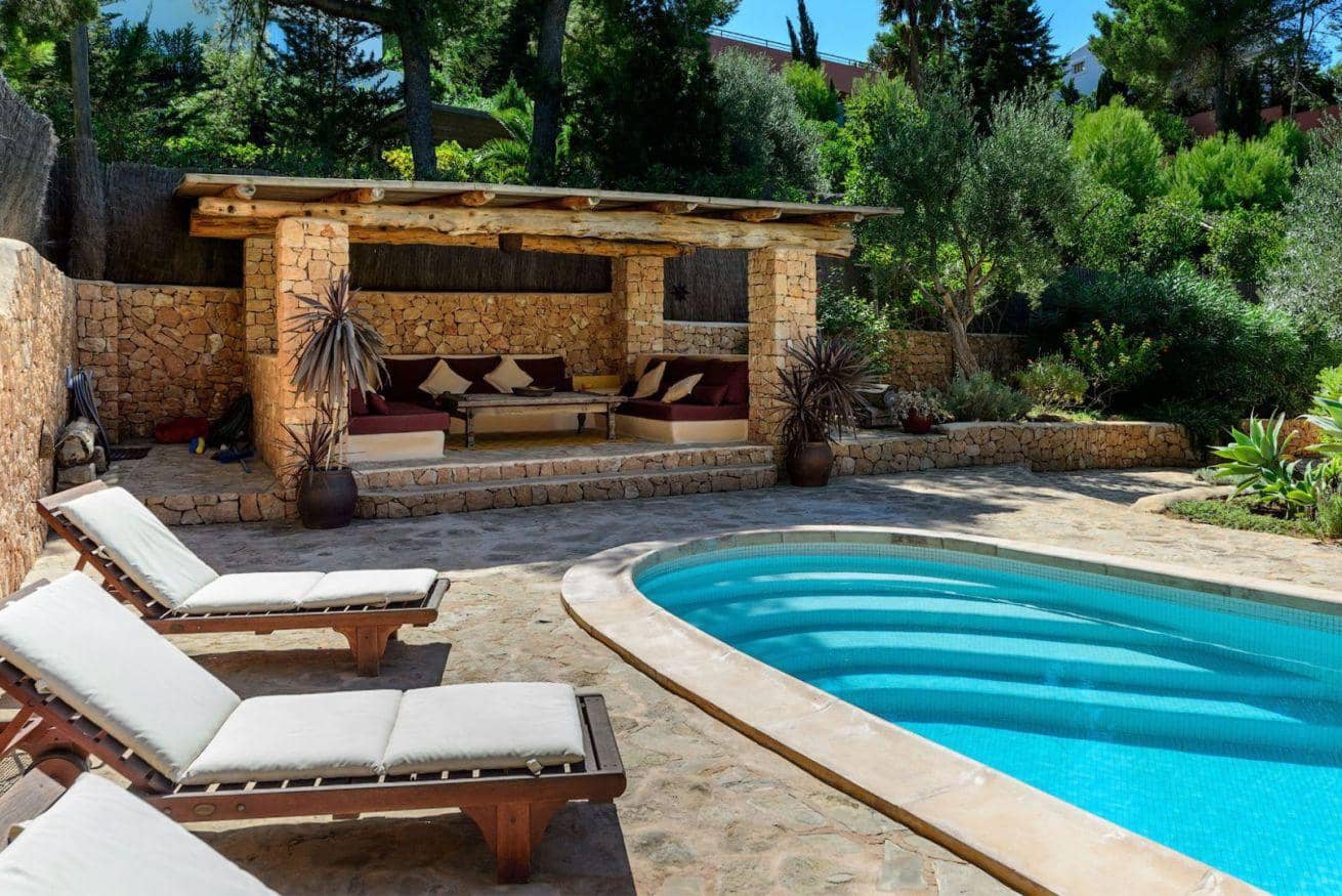 Villa/Maison de 3 chambres de location de vacances à Ibiza ville avec piscine - 11 000 € (Ref: 9064972)