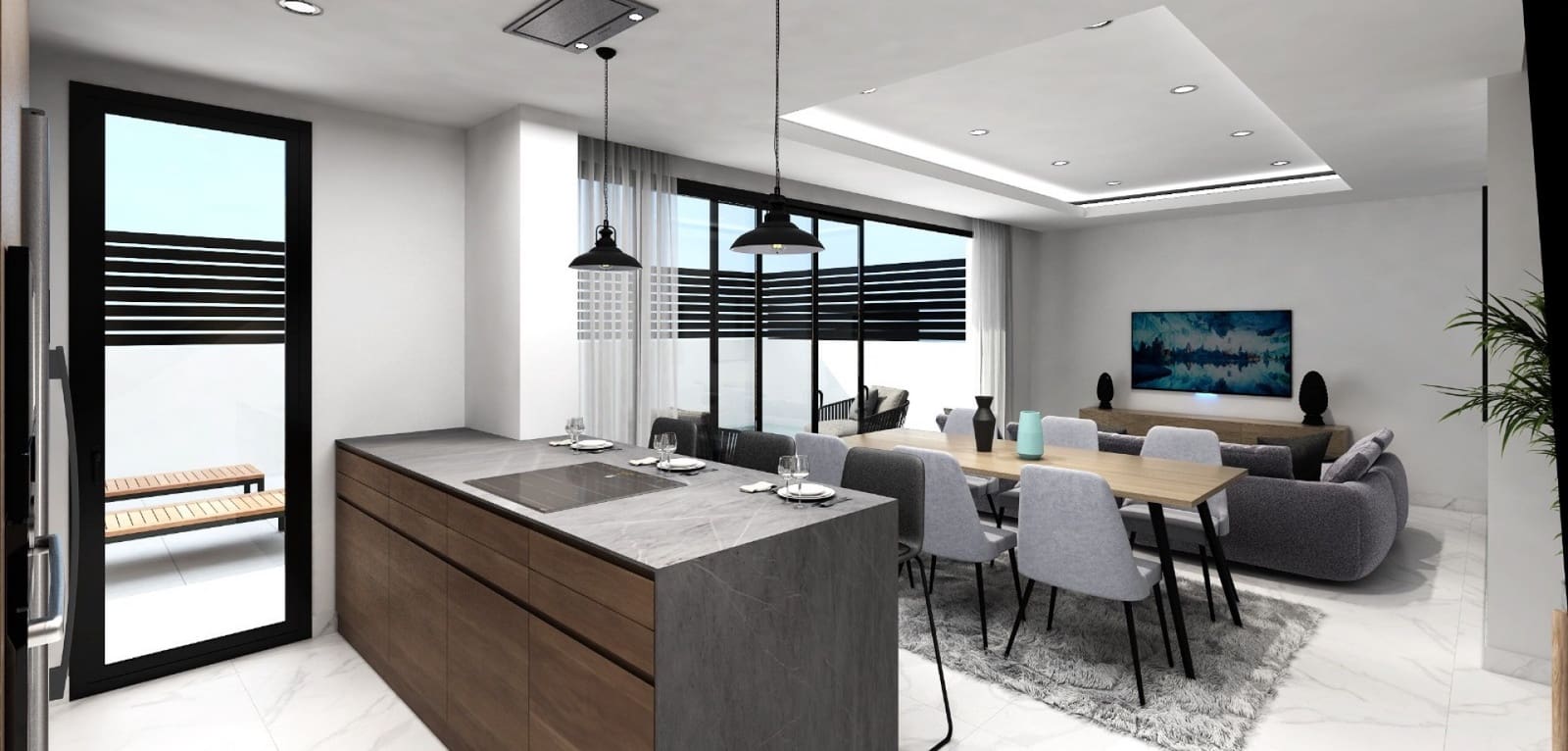 Pareado de 3 habitaciones en Los Montesinos en venta con piscina - 366.000 € (Ref: 9466287)