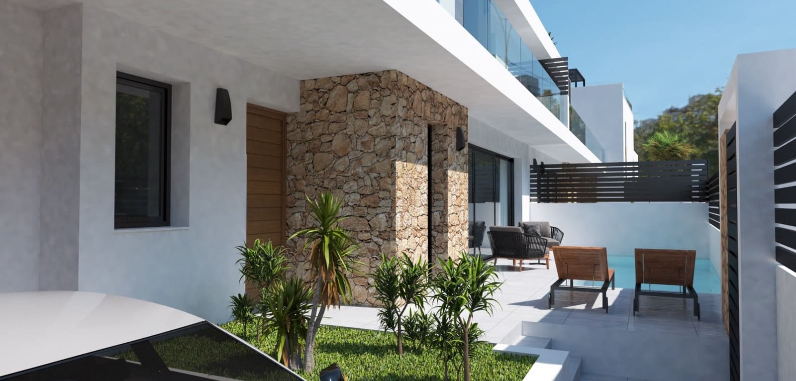 Pareado de 3 habitaciones en Los Montesinos en venta con piscina - 366.000 € (Ref: 9466287)