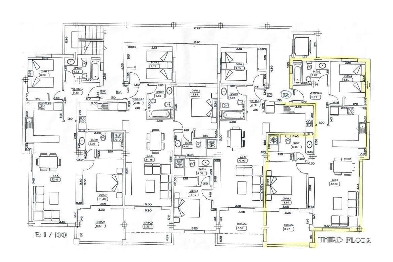2 sypialnia Penthouse na sprzedaż w Orihuela Costa z basenem garażem - 229 900 € (Ref: 9665215)