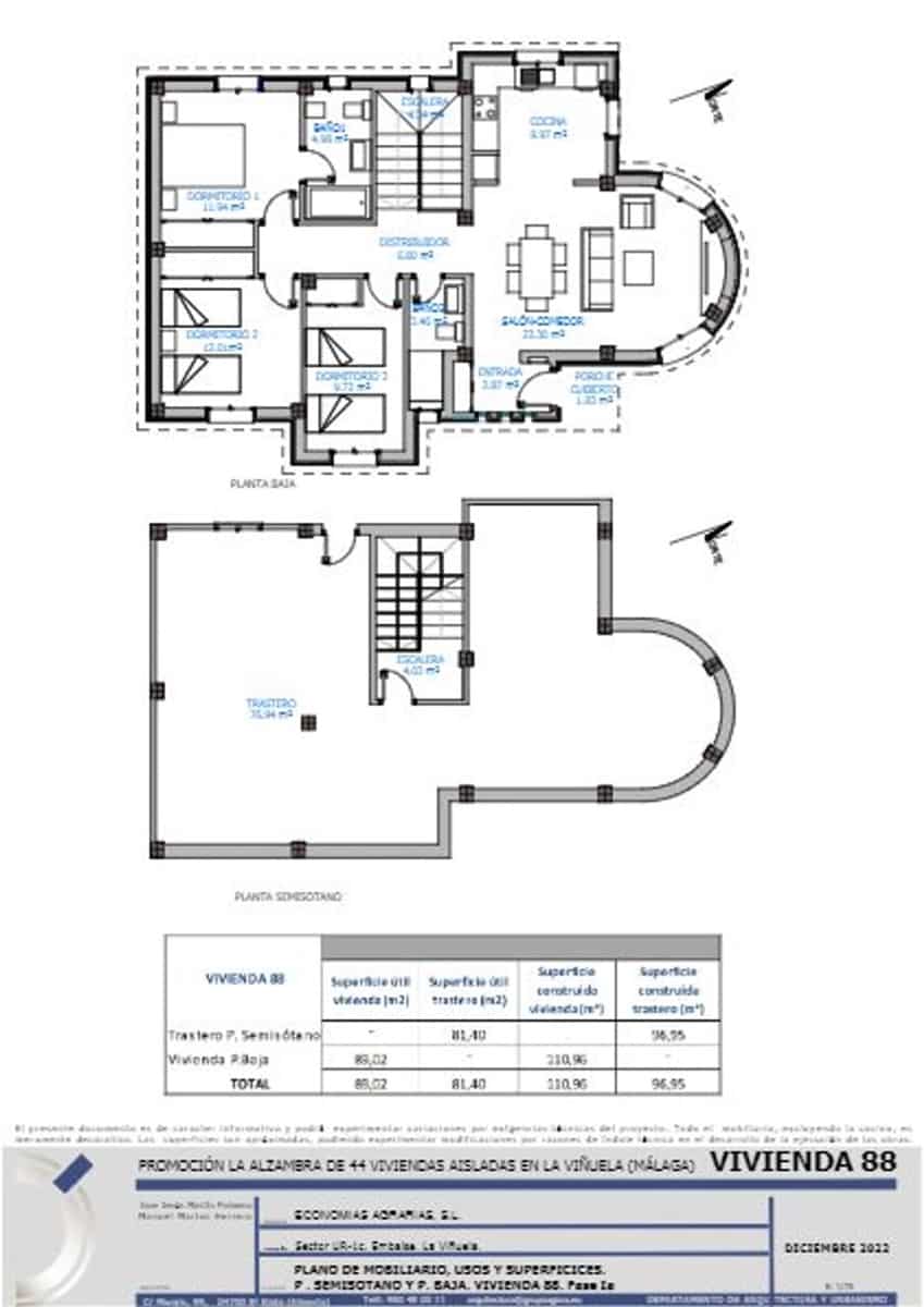 3 soveværelse Finca/Landehus til salg i Vinuela med garage - € 315.000 (Ref: 7711531)
