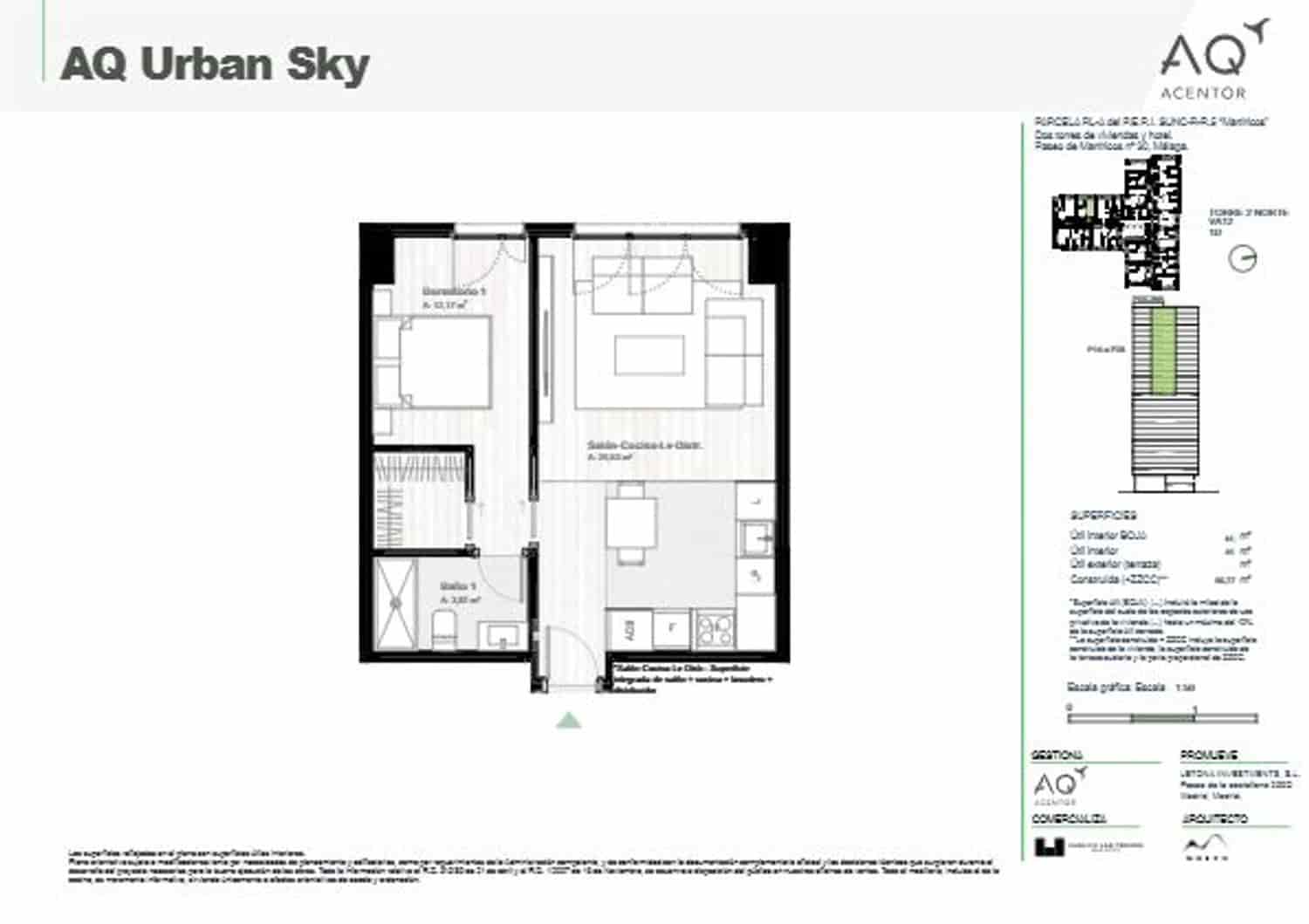 1 soveværelse Lejlighed til salg i Malaga by med swimmingpool garage - € 375.000 (Ref: 9160760)
