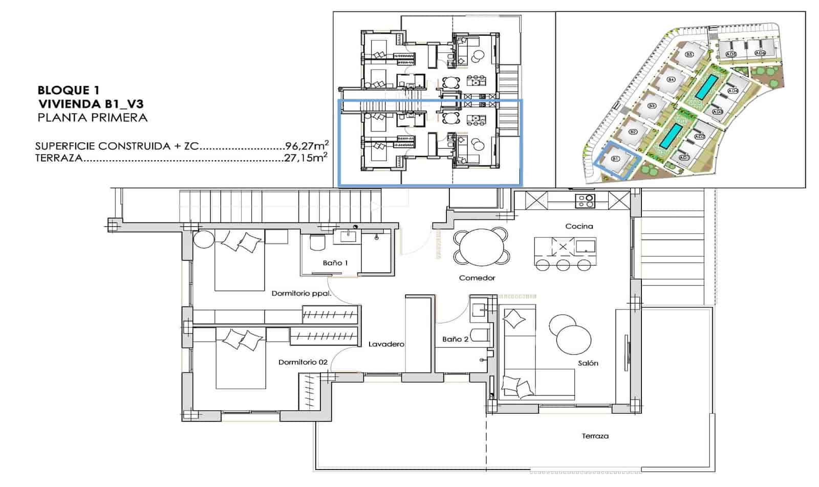 2 bedroom Apartment for sale in Torre-Pacheco with pool garage - € 315,900 (Ref: 10004863)