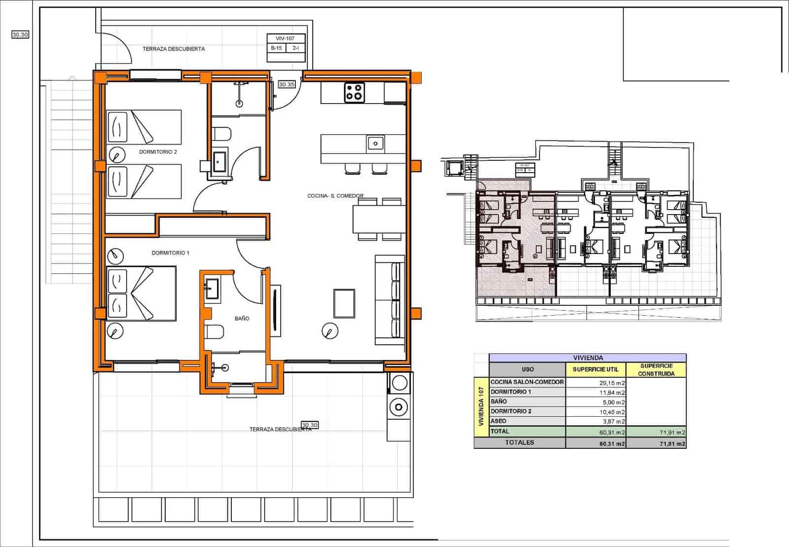 Apartamento de 2 habitaciones en Xeresa en venta con piscina garaje - 253.000 € (Ref: 10004880)