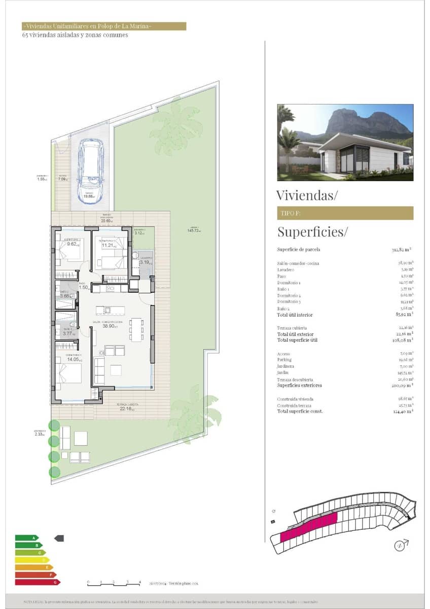3 sypialnia Willa na sprzedaż w Polop - 477 500 € (Ref: 10004887)