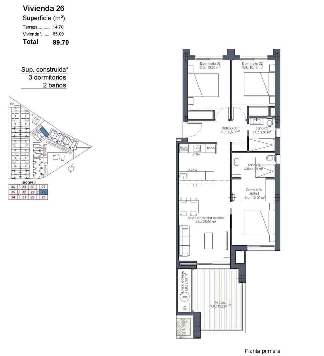 3 camera da letto Appartamento in vendita in Los Alcazares con piscina garage - 339.000 € (Rif: 10004890)