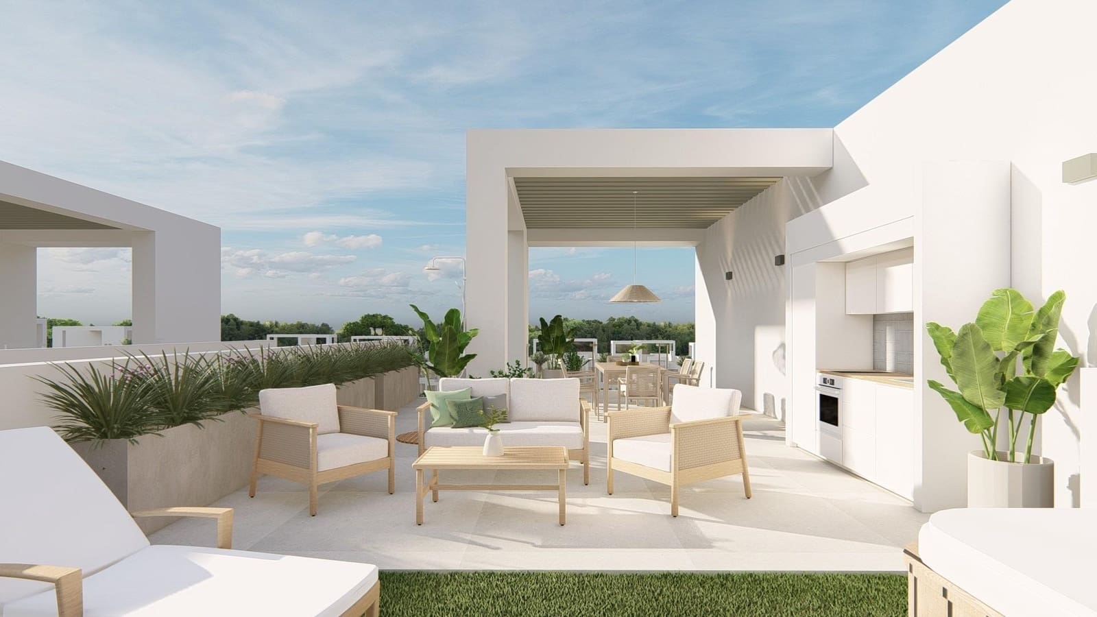 3 sovrum Takvåning till salu i Los Alcazares med pool garage - 409 000 € (Ref: 10004891)