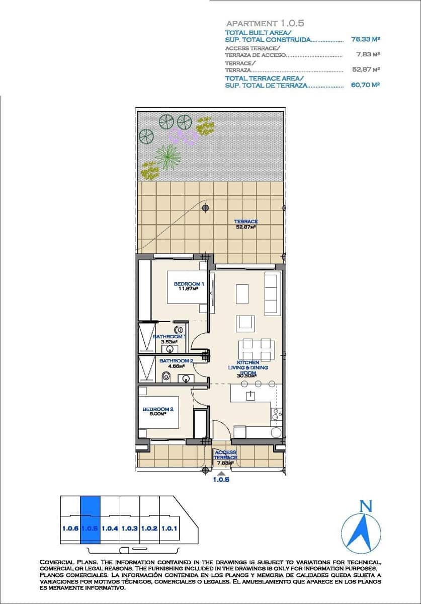 Apartamento de 2 habitaciones en Los Alcázares en venta con piscina garaje - 269.000 € (Ref: 10039452)