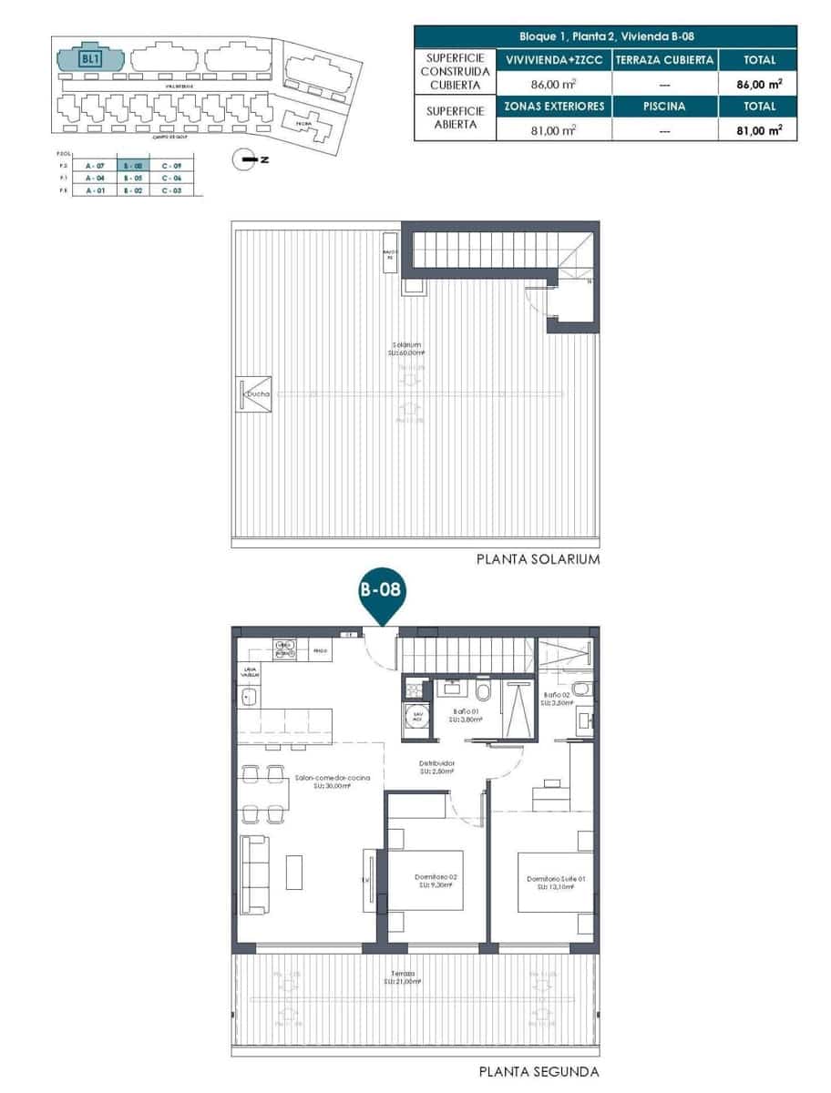 2 Zimmer Penthouse zu verkaufen in Los Alcazares mit Pool Garage - 379.000 € (Ref: 10039457)