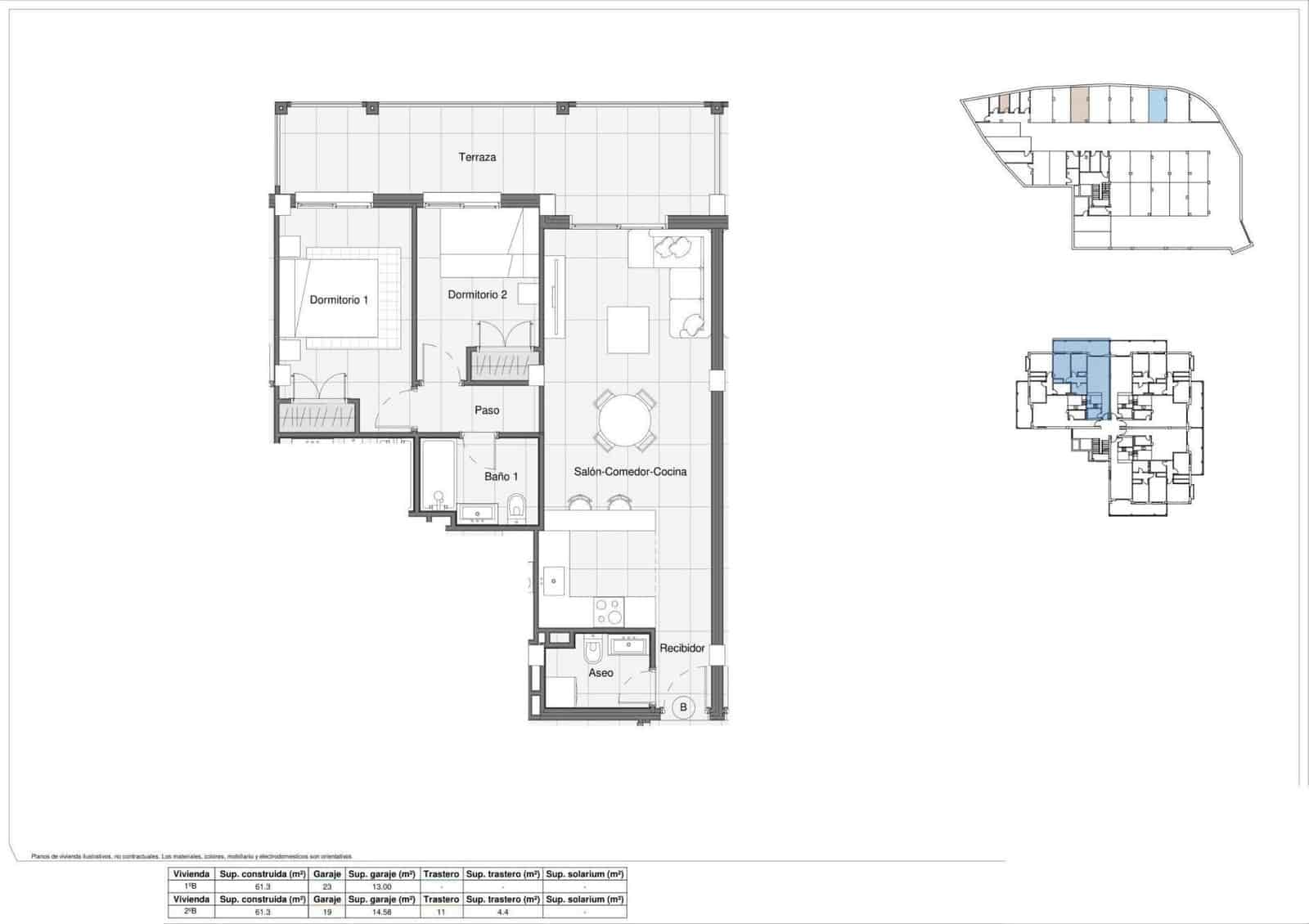2 soverom Leilighet til salgs i Bigastro med svømmebasseng garasje - € 179 900 (Ref: 10039507)