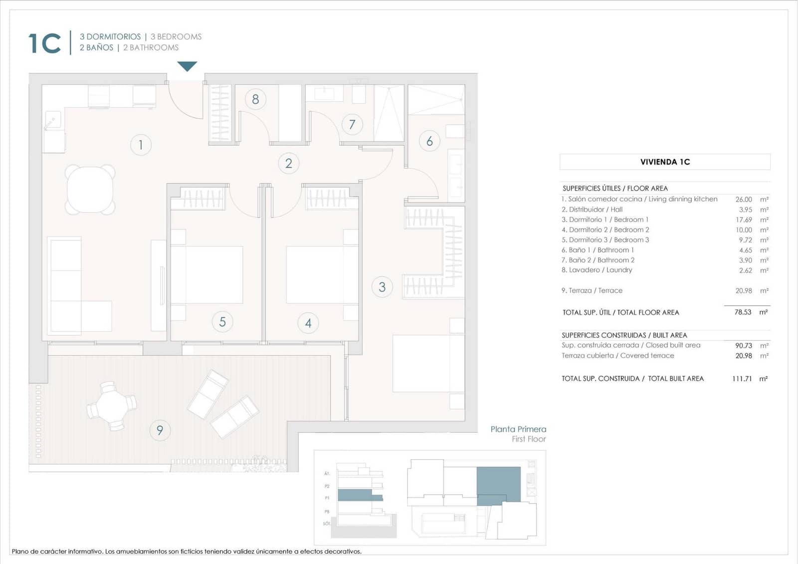 3 soveværelse Lejlighed til salg i Benijofar med swimmingpool garage - € 294.000 (Ref: 10039510)