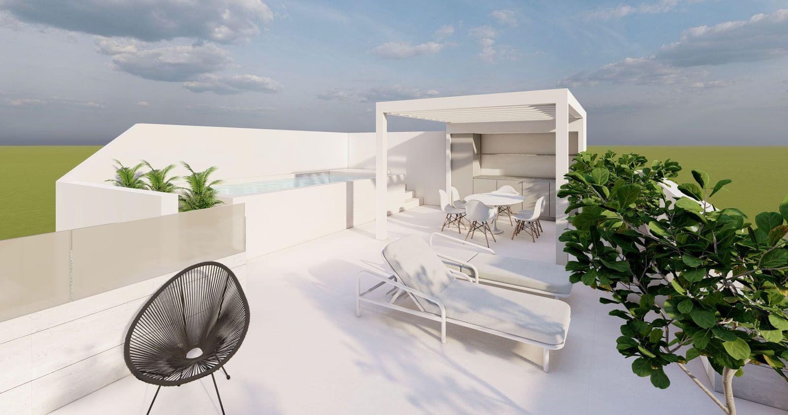 2 camera da letto Bungalow in vendita in Pilar de la Horadada con piscina garage - 369.000 € (Rif: 10039513)