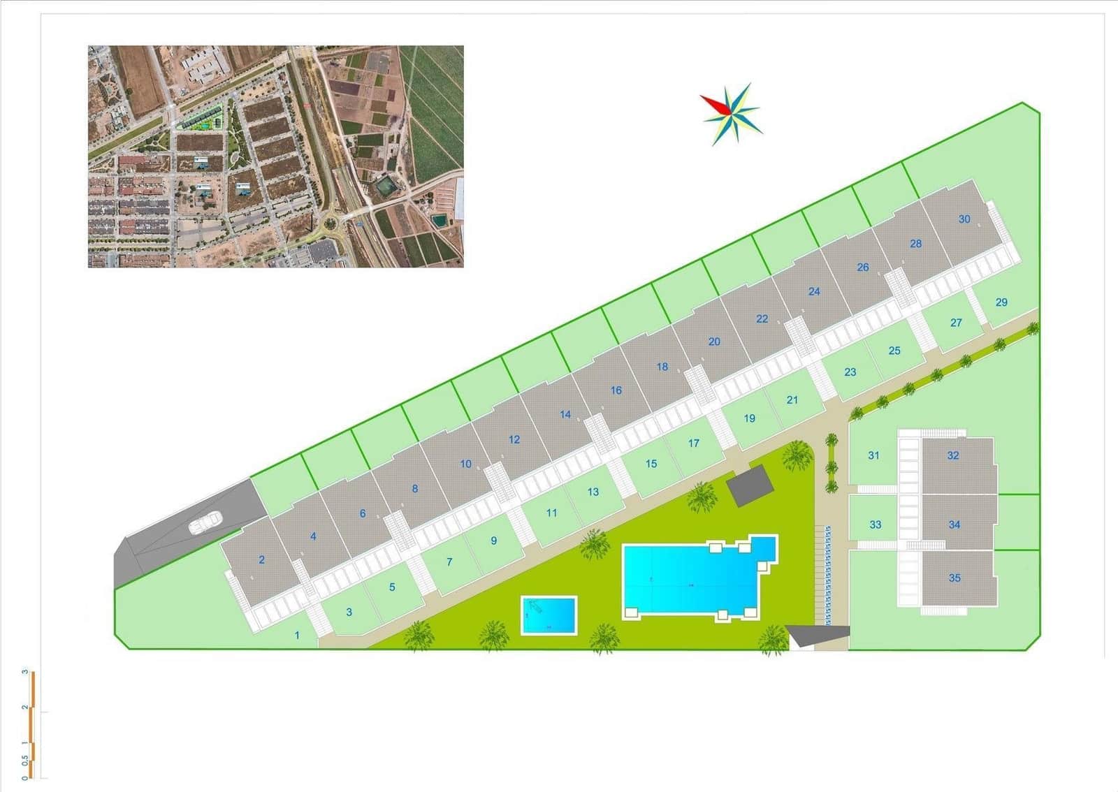 2 chambre Bungalow à vendre à Pilar de la Horadada avec piscine garage - 296 000 € (Ref: 10039529)