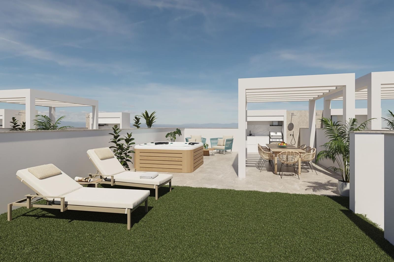3 chambre Bungalow à vendre à Pilar de la Horadada avec piscine garage - 270 000 € (Ref: 10039541)