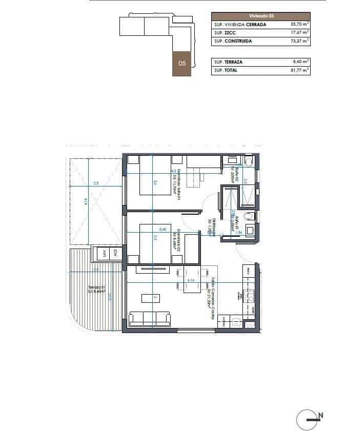 2 slaapkamer Appartement te koop in Guardamar del Segura met zwembad garage - € 305.000 (Ref: 10039556)