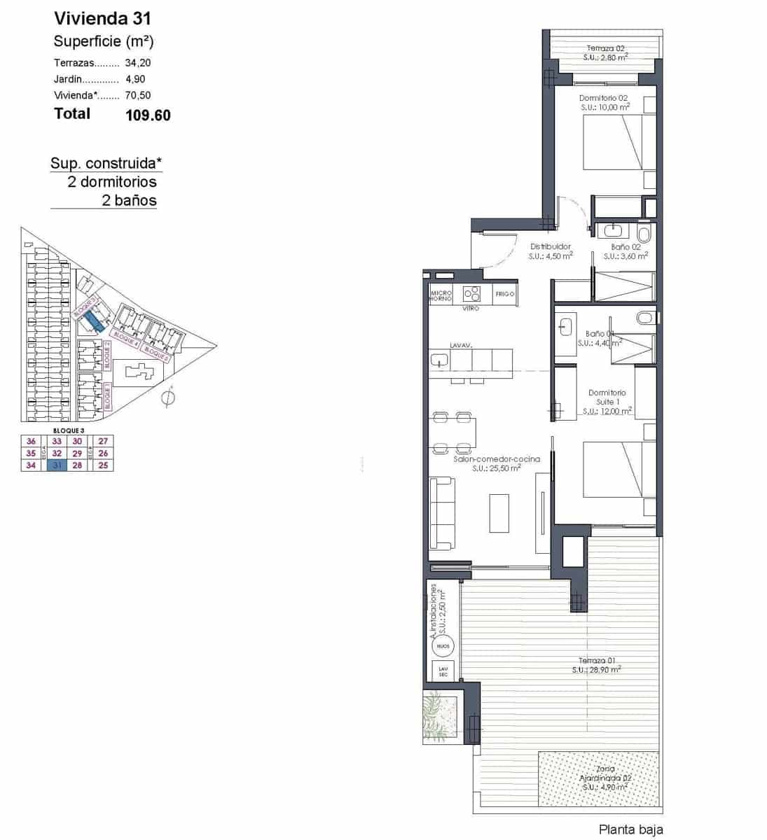 2 camera da letto Appartamento in vendita in Los Alcazares con piscina garage - 329.000 € (Rif: 10039559)