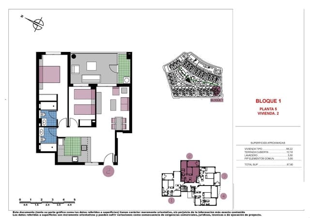 2 chambre Penthouse à vendre à Mil Palmeras, Pilar de la Horadada avec piscine garage - 329 000 € (Ref: 10039569)