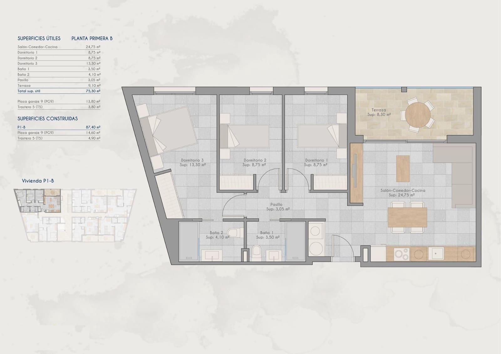 3 sovrum Lägenhet till salu i Los Cuarteros med pool garage - 305 000 € (Ref: 10039578)