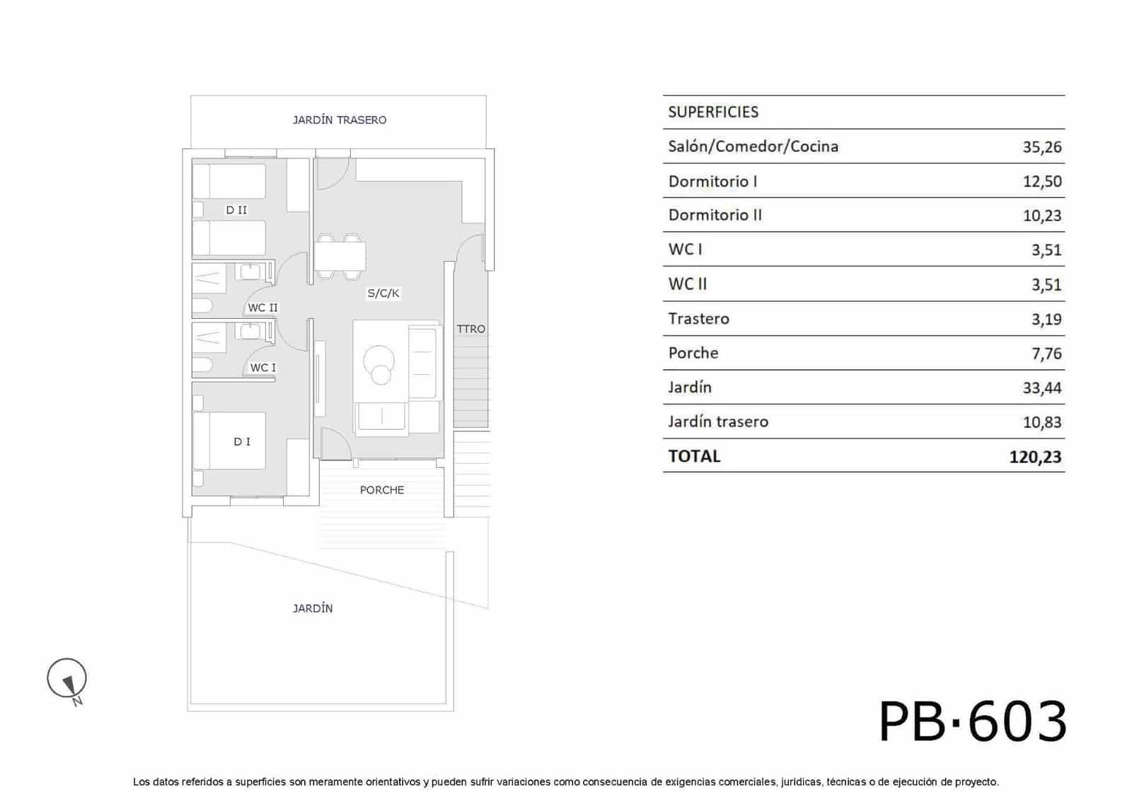 2 sypialnia Bungalow na sprzedaż w San Miguel de Salinas z basenem - 224 900 € (Ref: 10039580)
