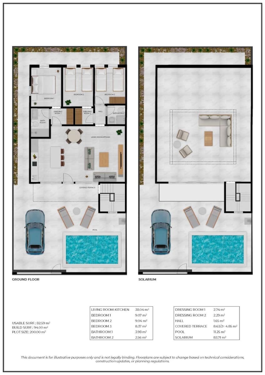 3 sovrum Villa till salu i La Pinilla med pool - 274 780 € (Ref: 10039581)