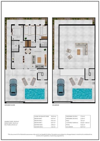 3 chambre Villa/Maison à vendre à La Pinilla, Fuente Alamo de Murcia avec piscine - 274 780 € (Ref: 10039581)