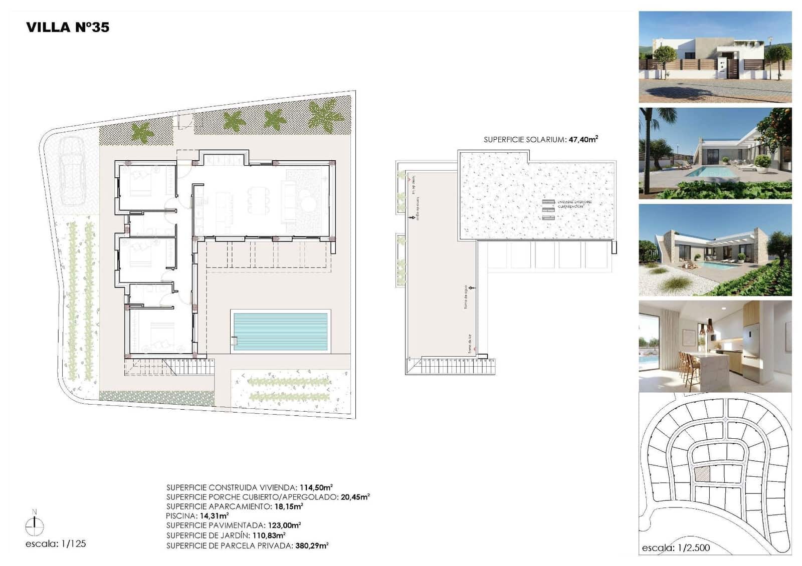 3 soverom Villa til salgs i Hacienda del Alamo med svømmebasseng - € 374 900 (Ref: 10039611)